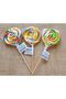 Colorful Mixed Fruit Flavored Wooden Handle Lollipops 100 Pieces 14 Gr - 2