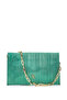 Women's Vegan Green Shoulder Bag - 2