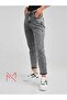 Mom Jean Lycra High Waist Trousers - 2