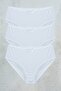 3-Piece Women's Cotton White High Quality Slip Comfortable Batocom Panties