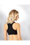 Women's Black Wide Strap Sports Pad Bustier - 2