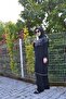 Black Zippered Hijab Tracksuit Set with Silver Sequin Detail - 7