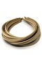 12 Pieces Satin Embroidered Plastic Crown Mink Color 1 cm Wide