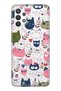 Silicone Case for Samsung Galaxy A32 5g Pure Modern Pattern Cat Film