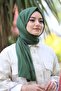 Combed Cotton Shawl Grass Green - 3