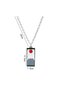 Naruto Anime Sharingan Uzamaki Kunai Gray Metal Chain Necklace - 2