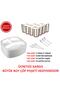 3 Compartment Foam Plate Spoon Fork Cardboard Cup Luxury Set 100 Pieces