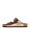 LENS Women's Slippers Silver Patent Leather - 4