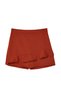 Brown High Waist Wide Leg Shorts-Skirt TBBSS24AP00018 - 6