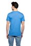 Hscstore Men's Basic Blue T-shirt with Crew Neck - 8400 - 3
