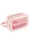 Ns Transparent Makeup and Cosmetic Bag - Portable Travel Bathroom Storage Bag - m (Medium Size)