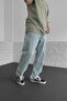 Baggy Comfortable Fit Light Blue Acid Washed Jeans - 2