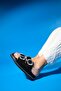 Dungeon Black Knitted Double-Strapped Stone Buckle Women's Slippers - 11