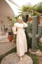 Nizzel Baby Collar Crochet Workmanship Laced Embroidery Lace Scallop Long Women's Hijab Dress - 2