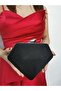 Women's Big Stone Look Black Evening Dress Clutch Chain Strap Handheld Wedding Engagement Night Shoulder Bag