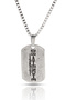 Death Note Anime Fan Necklace - Antique Silver Cube with Chain