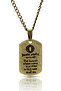 Death Note Anime Fan Necklace - Antique Yellow Classic with Chain - 3