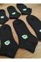 Unisex Children's Bamboo Short Booties Summer Socks 6 Pairs Black - 5