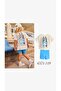 BLUE EMBOSSED PRINTED T-SHIRT AND SHORTS TIGHTS - 3