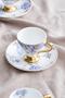 Royalty 6-Person Porcelain Coffee Set with Cups - 90 ml - 2