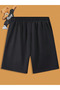 New Fashion Black&Gray Printed Shorts with Pockets - 2