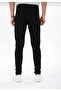 Men's Slim Fit Stretch Fabric Plain Black Trousers - 4