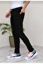 Slim Fit Stretch Fabric Plain Black Jeans - 2