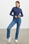 Women's Navy Blue Finger Detail Body - 5