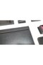 Pr609 Double Pen Black Color Leather Desk Mat Set 9 Pieces - 6