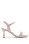 Women's Vegan Pink Heeled Sandals