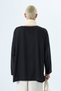 Black Oversize Linen T-Shirt - Fakir Sleeve - 6
