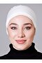 كريم (إكرو - أوف وايت) غطاء رأس من القطن الممشط غير قابل للانزلاق - 3