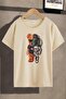 Roboay Printed T_shirt 100/100 Cotton