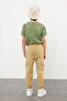 Boy's Light Camel Pocket Elastic Waist Stretchy Jogger Woven Pants Tkdss24Pl00003 - 2