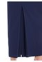 Maxi Length Classic Navy Blue Back Slit Zipper Skirt - 5
