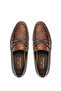 Men's Genuine Leather Brown Loafer Shoes - 5