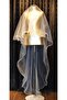 Wedding Dress Veil 2 Tiers Long Solid 170 Cm Short Solid 60 Cm Wedding Dress And Wedding Veil White With Comb - 4