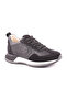 L4772-1 Suede Leather Men's Athletic Shoes BLACK