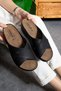 Women's Comfortable Soft Cross Anatomical 4.5 cm Light Heeled Daily Comfort Women's Slippers - 3
