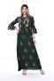 Summer Short Sleeve Collar - Women's Woven Long Dress - 7