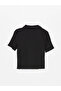 Black Plain Short Sleeve Women's Shirt - 2