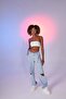 High Waist Ripped and Belt Detailed Viento Jean Trousers - 2