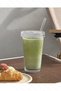 Origami Style Glass Cup with Heat Resistant Glass Lid and Glass Straw 1 Piece 400ml - 5