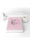 Girl Sitting on the Moon Pink Single Elastic Sheet - 2