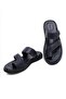 Palmira Genuine Leather Men's Slippers, Genuine Leather Slippers, Orthopedic Sole Slippers, Light Leather - 3