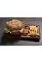 Natural Wood Hamburger & Toast Plate, Wooden Presentation Plate - 4