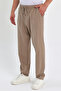 Large Size Thin Summer Elastic Waist Linen Look 100% Cotton Trousers