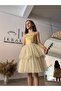 Girl's Gold Evening Dress Ebise - 5