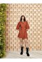 Women's Shirt Collar Plain Dress (W2)