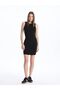 XSIDE Women's Crew Neck Solid Bodycon Dress - 3